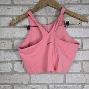 Nike Dri-FIT Yoga Luxe Crop Top Tank Top Bra Pink Women's Size M